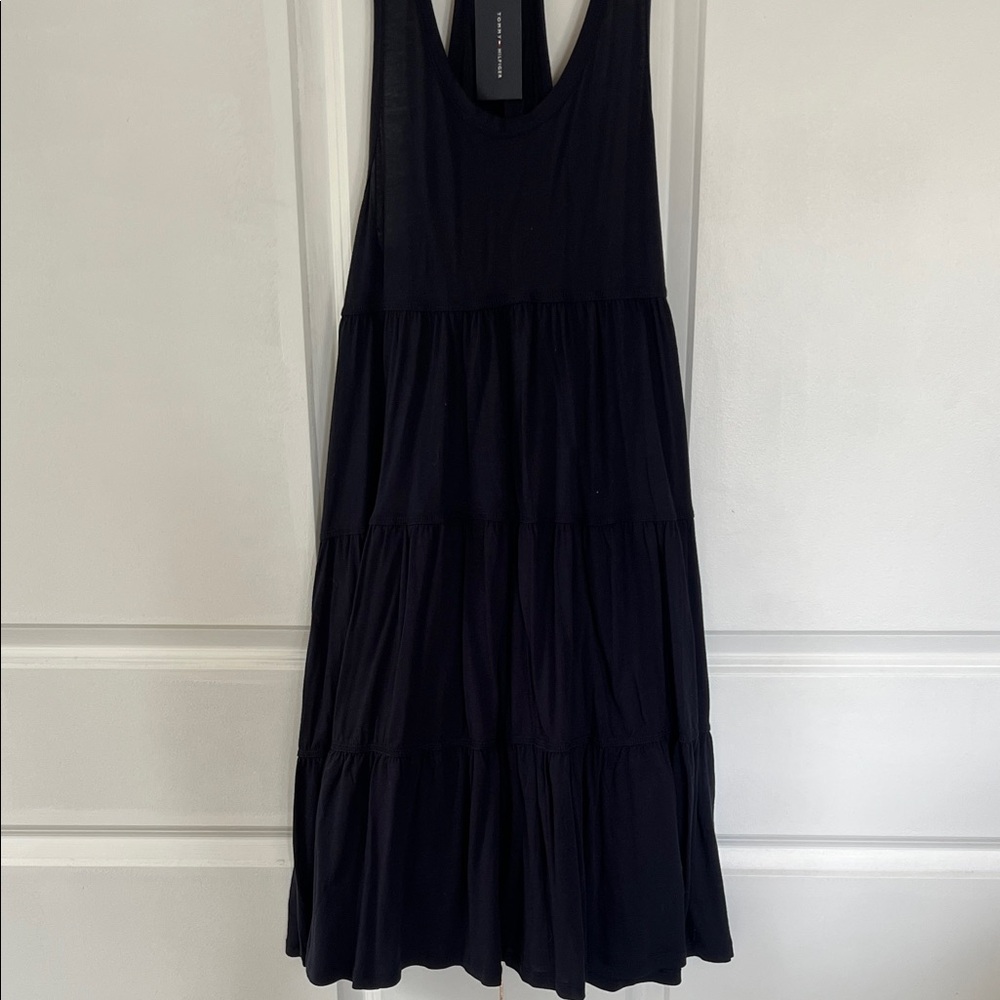 Tommy Hilfiger Navy Sleeveless Midi Dress